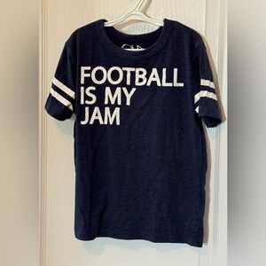 Chaser kids tee “football is my jam” size 8
